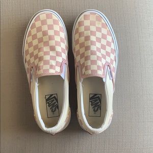 Van’s checkerboard slip-on shoes